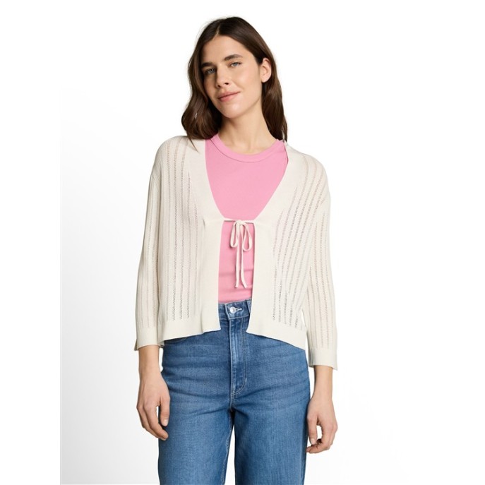 Tom Tailor dames vest 1051347 strik Wit